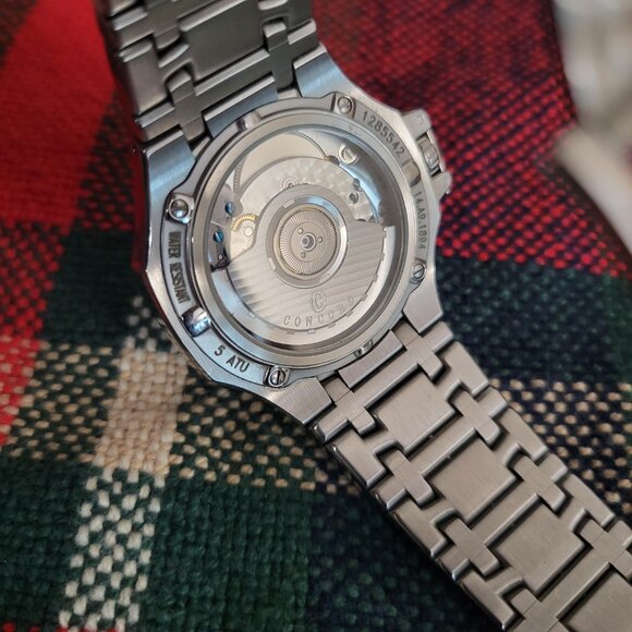 Concord Saratoga Ref 14.c2.1894 Swiss Auto Watch Silver Men's Luxury Statement - Picture 9 of 10